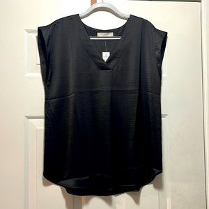 NWT LOFT black blouse